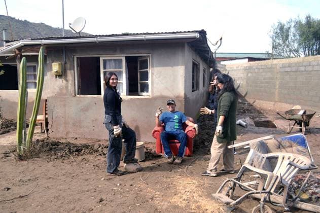 La Serena, July 25, 2026 Volunteers and residents of Islon are clearing debris and rebuilding the area affected by the flood Alejandro Pizarro Aton Chile, CHILE Aton 1175376  Copyright: AlejandroxPizarro AtonxChile