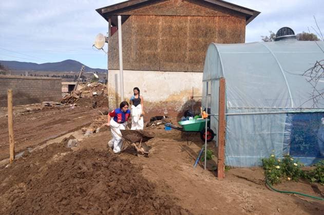 La Serena, July 25, 2026 Volunteers and residents of Islon are clearing debris and rebuilding the area affected by the flood Alejandro Pizarro Aton Chile, CHILE Aton 1175381  Copyright: AlejandroxPizarro AtonxChile