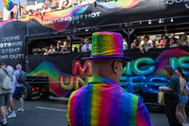 July 25, 2026, Berlin, Berlin, Germany: Participants march during the annual Christopher Street Day (CSD) demonstration in Berlin, Germany, on July 25, 2026. Thousands of people gathered in the German capital to celebrate LGBTQ+ pride and call for equality, diversity, inclusion and the protection of human rights. Berlin Germany - ZUMAc291 20260725_zip_c291_005 Copyright: xMariaxCastrox