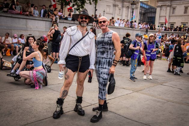 July 25, 2026, London, United Kingdom: Fashion styles of protestors attending the London Trans+ Pride 2026 Parade. New EHRC rules limiting single-sex spaces to biological sex created a bleak backdrop for this year s London Trans+ Pride march. London United Kingdom - ZUMAs197 20260725_aaa_s197_302 Copyright: xLoredanaxSangiulianox