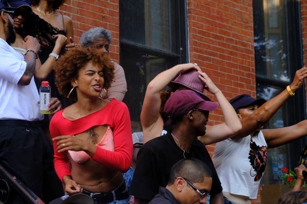 BROOKLYN, NY - JULY 25: Thousands of people attend Saint James Joy dance block party in Clinton Hill, Brooklyn in New York City on July 25, 2026. Copyright: xKatiexGodowskix