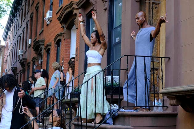 BROOKLYN, NY - JULY 25: Thousands of people attend Saint James Joy dance block party in Clinton Hill, Brooklyn in New York City on July 25, 2026. Copyright: xKatiexGodowskix