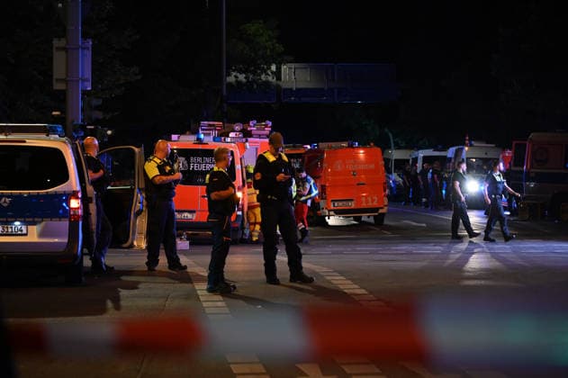 1 killed, more than 10 injured as vehicle ploughs into crowd at parade in Berlin BERLIN, GERMANY - JULY 26: Police and emergency services work at the scene of the incident in Berlin, Germany, on July 26, 2026. One person was killed and more than 10 injured Saturday after a vehicle drove into a crowd at a parade in downtown Berlin, German media reported, citing police. It occurred at around 10 pm local time (2000GMT) during the Christopher Street Day parade in the Tiergarten district. Police and emergency personnel treated the injured at the scene, though no further information was immediately available about their conditions. Volodymyr Sindieiev Anadolu Berlin Germany. Editorial use only. Please get in touch for any other usage.  Copyright: x2026xAnadoluxVolodymyrxSindieievx
