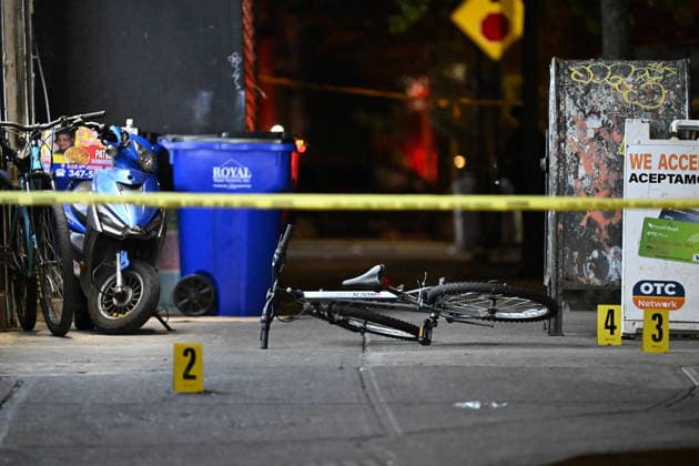 12-year-old boy killed, two men injured in Bronx shooting BRONX, NEW YORK, UNITED STATES - JULY 25: NYPD officers work the scene where a 12-year-old boy was killed and two men were injured in a shooting outside of a Supermarket and Deli at 104 Elliot Place in Bronx, New York, United States on July 25, 2026. Saturday afternoon at approximately 4:55 pm the shooting took place. A 12-year-old boy was shot to the shoulder and taken to Lincoln Hospital where he was pronounced dead. A 25-year-old man was shot to the buttocks and a 34-year-old man was shot to the foot. Both men are listed in stable condition at the hospital. There are no arrests, the identity of the deceased is pending proper family notification and the investigation is ongoing by  Copyright: x2026xAnadoluxKylexMazzax