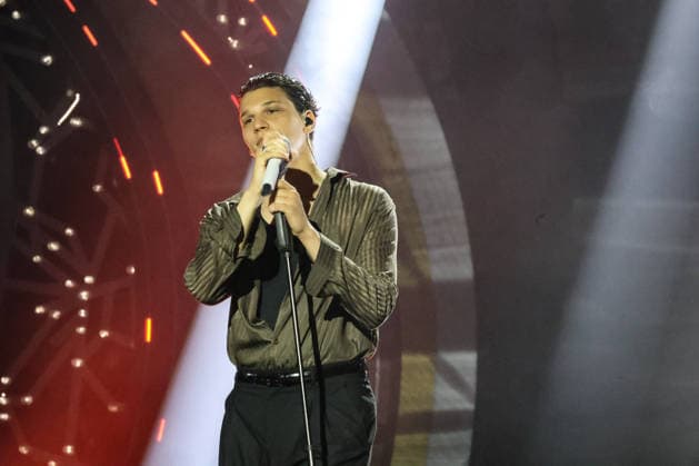 IPA87001156 - Nicolo Filippucci on stage at La Notte dei Fiori in Sanremo. during LA NOTTE DEI FIORI - SANREMO ESTATE, Music Concert in SANREMO, Italy, July 25, 2026  Copyright: xRenataxRoattino LiveMediax xx 87001156