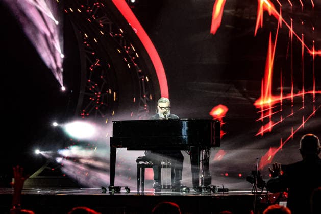 IPA87001172 - Marco Masini on stage at La Notte dei Fiori in Sanremo. during LA NOTTE DEI FIORI - SANREMO ESTATE, Music Concert in SANREMO, Italy, July 25, 2026  Copyright: xRenataxRoattino LiveMediax xx 87001172