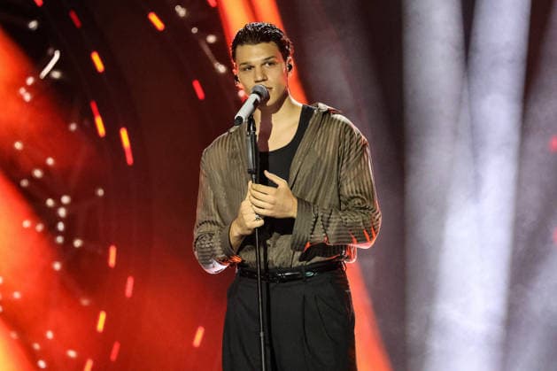 IPA87001192 - Nicolo Filippucci on stage at La Notte dei Fiori in Sanremo. during LA NOTTE DEI FIORI - SANREMO ESTATE, Music Concert in SANREMO, Italy, July 25, 2026  Copyright: xRenataxRoattino LiveMediax xx 87001192