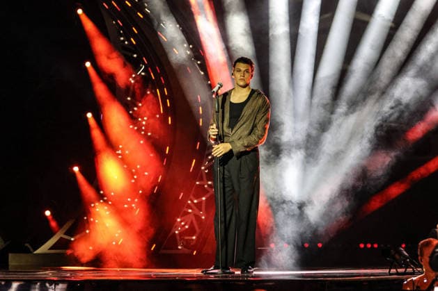 IPA87001193 - Nicolo Filippucci on stage at La Notte dei Fiori in Sanremo. during LA NOTTE DEI FIORI - SANREMO ESTATE, Music Concert in SANREMO, Italy, July 25, 2026  Copyright: xRenataxRoattino LiveMediax xx 87001193