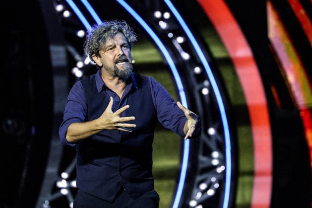 IPA87001158 - Antonio Ornano on stage at La Notte dei Fiori in Sanremo. during LA NOTTE DEI FIORI - SANREMO ESTATE, Music Concert in SANREMO, Italy, July 25, 2026  Copyright: xRenataxRoattino LiveMediax xx 87001158