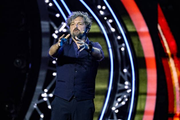 IPA87001166 - Antonio Ornano on stage at La Notte dei Fiori in Sanremo. during LA NOTTE DEI FIORI - SANREMO ESTATE, Music Concert in SANREMO, Italy, July 25, 2026  Copyright: xRenataxRoattino LiveMediax xx 87001166