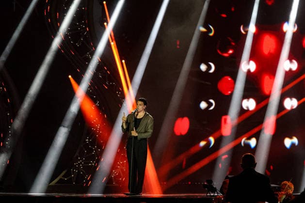 IPA87001169 - Nicolo Filippucci on stage at La Notte dei Fiori in Sanremo. during LA NOTTE DEI FIORI - SANREMO ESTATE, Music Concert in SANREMO, Italy, July 25, 2026  Copyright: xRenataxRoattino LiveMediax xx 87001169