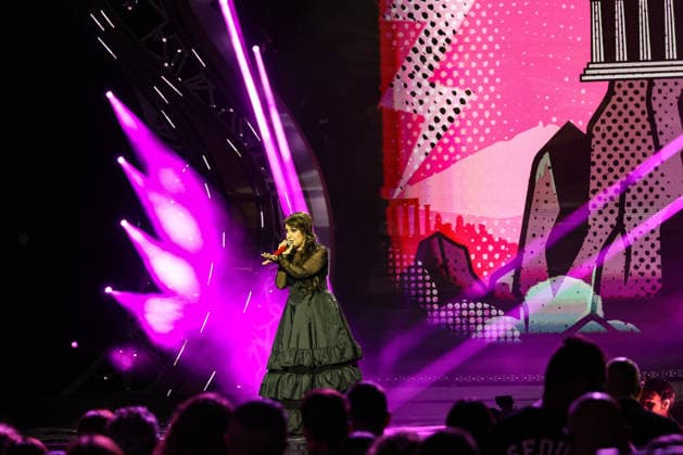 IPA87001185 - Cristina d Avena on stage at La Notte dei Fiori in Sanremo. during LA NOTTE DEI FIORI - SANREMO ESTATE, Music Concert in SANREMO, Italy, July 25, 2026  Copyright: xRenataxRoattino LiveMediax xx 87001185