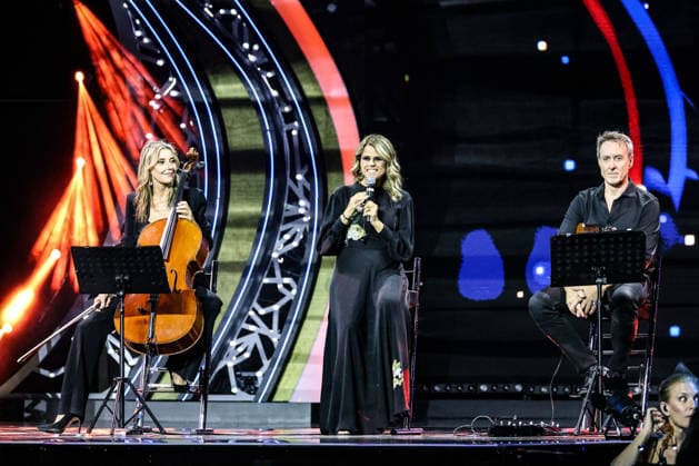 IPA87001308 - Tosca on stage at La Notte dei Fiori in Sanremo. during LA NOTTE DEI FIORI - SANREMO ESTATE, Music Concert in SANREMO, Italy, July 25, 2026  Copyright: xRenataxRoattino LiveMediax xx 87001308