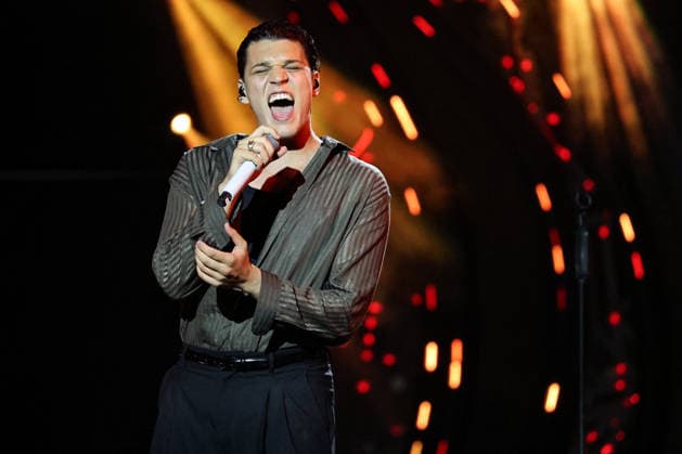 IPA87001445 - Nicolo Filippucci on stage at La Notte dei Fiori in Sanremo. during LA NOTTE DEI FIORI - SANREMO ESTATE, Music Concert in SANREMO, Italy, July 25, 2026  Copyright: xRenataxRoattino LiveMediax xx 87001445