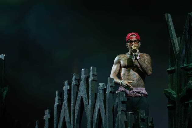 July 25, 2026, Salerno, Italy: Gionata Boschetti aka Sfera Ebbasta performs live at Piazza della LibertÃ during the Celebration Tour. Salerno Italy - ZUMAs197 20260725_aaa_s197_480 Copyright: xAndreaxGulx