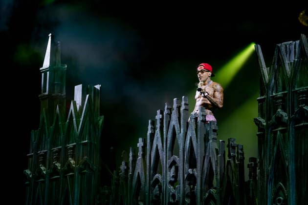 July 25, 2026, Salerno, Italy: Gionata Boschetti aka Sfera Ebbasta performs live at Piazza della LibertÃ during the Celebration Tour. Salerno Italy - ZUMAs197 20260725_aaa_s197_484 Copyright: xAndreaxGulx