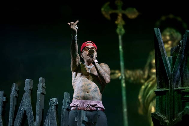July 25, 2026, Salerno, Italy: Gionata Boschetti aka Sfera Ebbasta performs live at Piazza della LibertÃ during the Celebration Tour. Salerno Italy - ZUMAs197 20260725_aaa_s197_488 Copyright: xAndreaxGulx