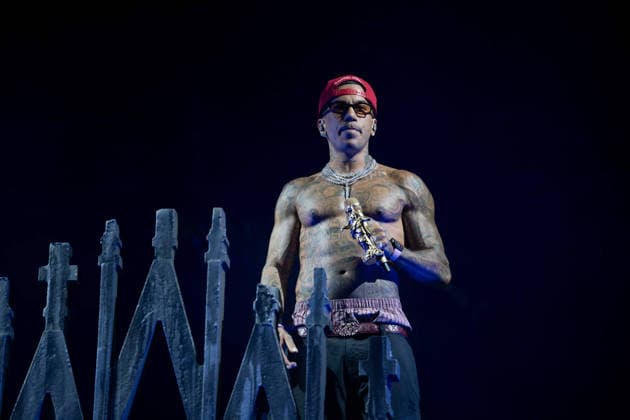 July 25, 2026, Salerno, Italy: Gionata Boschetti aka Sfera Ebbasta performs live at Piazza della LibertÃ during the Celebration Tour. Salerno Italy - ZUMAs197 20260725_aaa_s197_500 Copyright: xAndreaxGulx