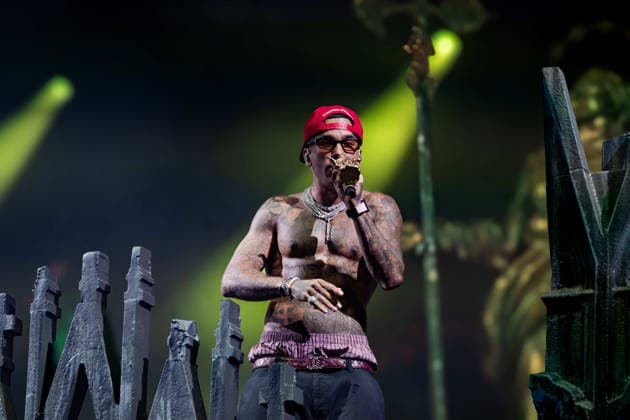 July 25, 2026, Salerno, Italy: Gionata Boschetti aka Sfera Ebbasta performs live at Piazza della LibertÃ during the Celebration Tour. Salerno Italy - ZUMAs197 20260725_aaa_s197_501 Copyright: xAndreaxGulx