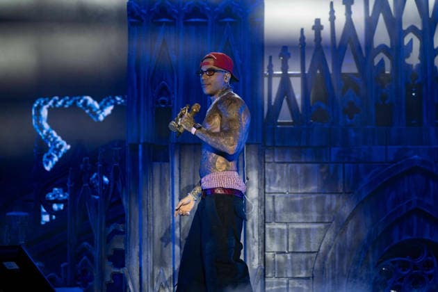 July 25, 2026, Salerno, Italy: Gionata Boschetti aka Sfera Ebbasta performs live at Piazza della LibertÃ during the Celebration Tour. Salerno Italy - ZUMAs197 20260725_aaa_s197_504 Copyright: xAndreaxGulx