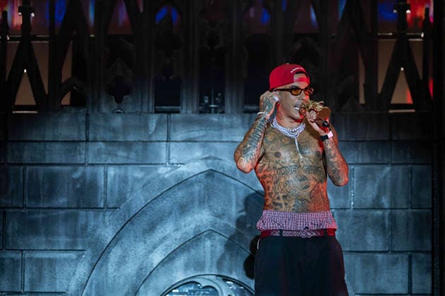 July 25, 2026, Salerno, Italy: Gionata Boschetti aka Sfera Ebbasta performs live at Piazza della LibertÃ during the Celebration Tour. Salerno Italy - ZUMAs197 20260725_aaa_s197_521 Copyright: xAndreaxGulx
