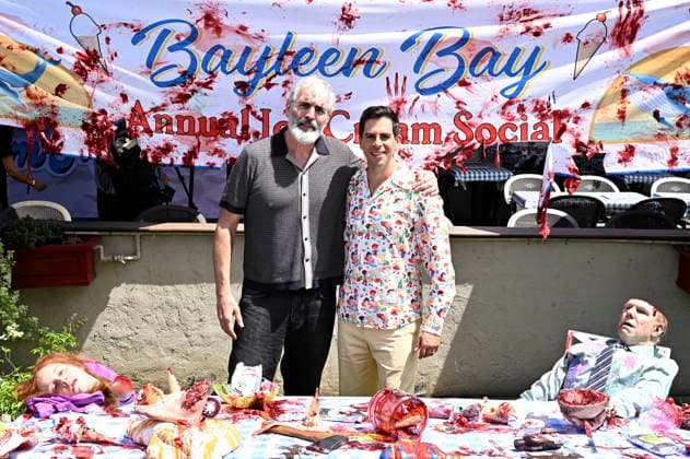 Benjamin Byron Davis und Eli Roth beim Photocall zum Kinofilm Ice Cream Man auf der San Diego Comic-Con International 2026 am Kansas City Barbeque. San Diego, 24.07.2026 *** Benjamin Byron Davis and Eli Roth at the photo call for the movie *Ice Cream Man* at San Diego Comic-Con International 2026 at Kansas City Barbeque in San Diego, July 24, 2026 Foto:xD.xStarbuckx xFuturexImagex ice_6737