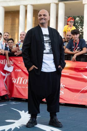 56th Giffoni Film Festival - Photocall Eiffel 65 Jeffrey Jey during photocall of the Italian disco-dance band Eiffel 65 composed of the duo Jeffrey Jey and Maurizio Lobina at the 56th Giffoni Film Festival. Giffoni Valle Piana on July 24, 2026. Photo by Andrea Bracaglia ABACAPRESS.COM Giffoni Valle Piana Italy Italy  Copyright: xBracagliaxAndrea ABACAx