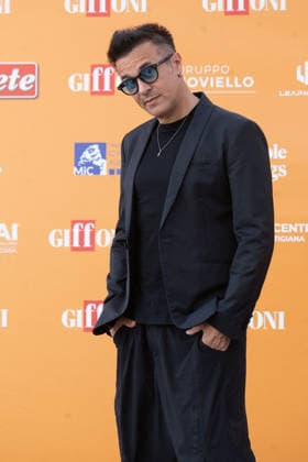 56th Giffoni Film Festival - Photocall Eiffel 65 Maurizio Lobina during photocall of the Italian disco-dance band Eiffel 65 composed of the duo Jeffrey Jey and Maurizio Lobina at the 56th Giffoni Film Festival. Giffoni Valle Piana on July 24, 2026. Photo by Andrea Bracaglia ABACAPRESS.COM Giffoni Valle Piana Italy Italy  Copyright: xBracagliaxAndrea ABACAx