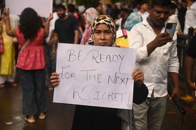 July 26, 2026, Mumbai, Maharashtra, India: Supporters of the youth-led satirical political movement Cockroach Janta Party (CJP) celebrate the resignation of Union Education Minister Dharmendra Pradhan, in Mumbai, India, 26 July 2026. Mumbai India - ZUMAn310 20260726_zip_n310_002 Copyright: xDeepxNairx