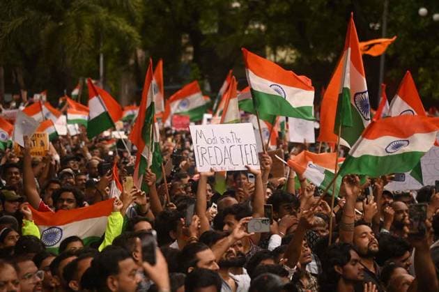 July 26, 2026, Mumbai, Maharashtra, India: Supporters of the youth-led satirical political movement Cockroach Janta Party (CJP) celebrate the resignation of Union Education Minister Dharmendra Pradhan, in Mumbai, India, 26 July 2026. Mumbai India - ZUMAn310 20260726_zip_n310_003 Copyright: xDeepxNairx