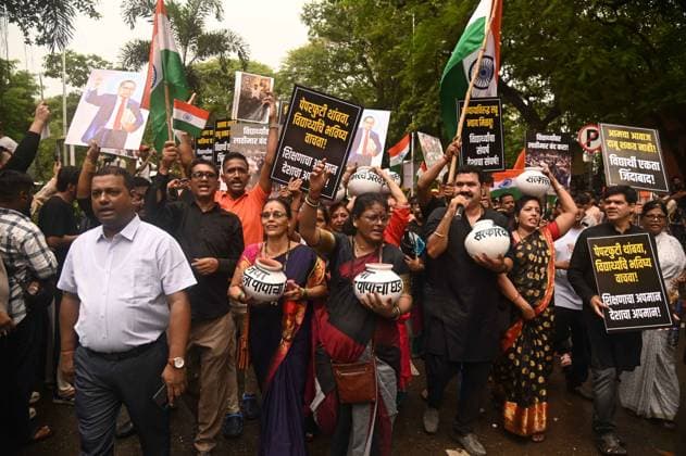 July 26, 2026, Mumbai, Maharashtra, India: Supporters of the youth-led satirical political movement Cockroach Janta Party (CJP) celebrate the resignation of Union Education Minister Dharmendra Pradhan, in Mumbai, India, 26 July 2026. Mumbai India - ZUMAn310 20260726_zip_n310_009 Copyright: xDeepxNairx