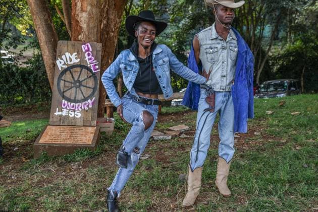 Kenya hosts International Cowboys and Cowgirls Day Festival NAIROBI, KENYA – JULY 25: Participants wearing cowboy-themed outfits attend the International Cowboys and Cowgirls Day Festival at the Ngong Racecourse in Nairobi, Kenya, on July 25, 2026. The festival brought together cowboy and cowgirl enthusiasts, who showcased colorful Western-inspired costumes and celebrated cowboy culture through various activities and performances. Gerald Anderson Anadolu Nairobi Kenya. Editorial use only. Please get in touch for any other usage.  Copyright: x2026xAnadoluxGeraldxAndersonx