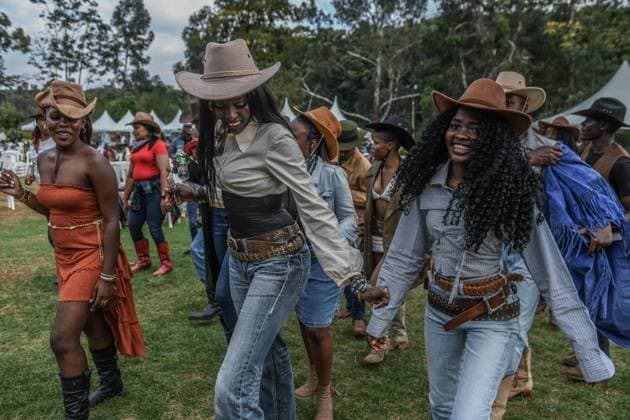 Kenya hosts International Cowboys and Cowgirls Day Festival NAIROBI, KENYA – JULY 25: Participants wearing cowboy-themed outfits attend the International Cowboys and Cowgirls Day Festival at the Ngong Racecourse in Nairobi, Kenya, on July 25, 2026. The festival brought together cowboy and cowgirl enthusiasts, who showcased colorful Western-inspired costumes and celebrated cowboy culture through various activities and performances. Gerald Anderson Anadolu Nairobi Kenya. Editorial use only. Please get in touch for any other usage.  Copyright: x2026xAnadoluxGeraldxAndersonx