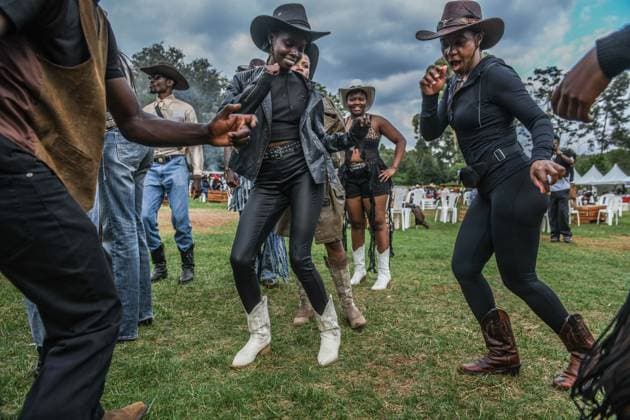 Kenya hosts International Cowboys and Cowgirls Day Festival NAIROBI, KENYA – JULY 25: Participants wearing cowboy-themed outfits attend the International Cowboys and Cowgirls Day Festival at the Ngong Racecourse in Nairobi, Kenya, on July 25, 2026. The festival brought together cowboy and cowgirl enthusiasts, who showcased colorful Western-inspired costumes and celebrated cowboy culture through various activities and performances. Gerald Anderson Anadolu Nairobi Kenya. Editorial use only. Please get in touch for any other usage.  Copyright: x2026xAnadoluxGeraldxAndersonx