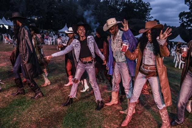 Kenya hosts International Cowboys and Cowgirls Day Festival NAIROBI, KENYA – JULY 25: Participants wearing cowboy-themed outfits attend the International Cowboys and Cowgirls Day Festival at the Ngong Racecourse in Nairobi, Kenya, on July 25, 2026. The festival brought together cowboy and cowgirl enthusiasts, who showcased colorful Western-inspired costumes and celebrated cowboy culture through various activities and performances. Gerald Anderson Anadolu Nairobi Kenya. Editorial use only. Please get in touch for any other usage.  Copyright: x2026xAnadoluxGeraldxAndersonx