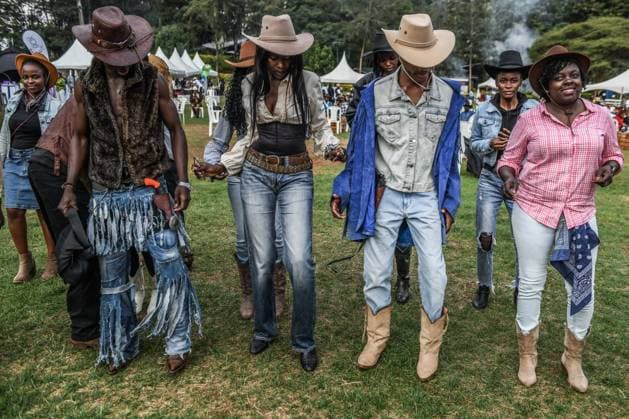 Kenya hosts International Cowboys and Cowgirls Day Festival NAIROBI, KENYA – JULY 25: Participants wearing cowboy-themed outfits attend the International Cowboys and Cowgirls Day Festival at the Ngong Racecourse in Nairobi, Kenya, on July 25, 2026. The festival brought together cowboy and cowgirl enthusiasts, who showcased colorful Western-inspired costumes and celebrated cowboy culture through various activities and performances. Gerald Anderson Anadolu Nairobi Kenya. Editorial use only. Please get in touch for any other usage.  Copyright: x2026xAnadoluxGeraldxAndersonx