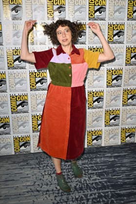 Kristen Schaal beim Photocall zur Animationsserie Bob s Burgers auf der San Diego Comic-Con International 2026 im Hilton Bayfront Hotel. San Diego, 25.07.2026 *** Kristen Schaal at the photo call for the animated series *Bob s Burgers* at San Diego Comic-Con International 2026 at the Hilton Bayfront Hotel in San Diego, July 25, 2026 Foto:xD.xStarbuckx xFuturexImagex burgers_6721
