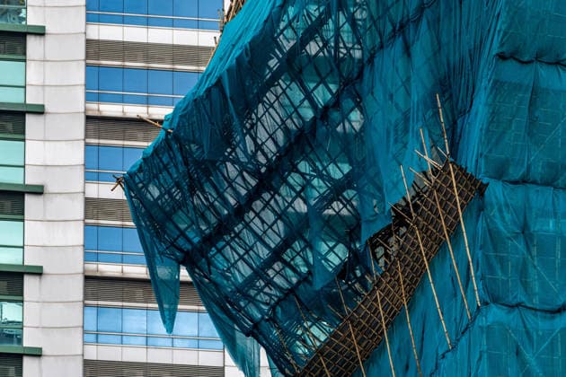 July 26, 2026, Hong Kong, Hong Kong, China: A collapsed bamboo scaffolding at a building construction site in Cheung Sha Wan in Hong Kong on July 26, 2026. The collapse occurred on July 25 as the city braced for Typhoon Noul, which prompted Hong Kong s weather observatory to hoist the T9 signal, the city s second-highest typhoon warning, at midnight. Hong Kong China - ZUMAm298 20260726_zip_m298_002 Copyright: xJamesxModestox