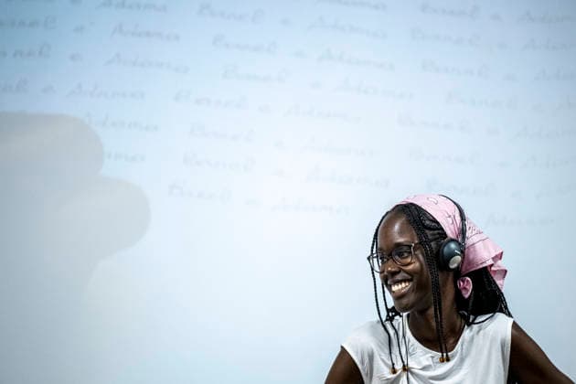 French-Senegalese film director and screenwriter Ramata-Toulaye Sy speaks during the 52nd annual Summer Film School festival in Uherske Hradiste, Czech Republic, July 26, 2026. (CTKxPhoto RadekxPetrasek) CTKPhotoF202607260002001  CTKPhotoF202607260002001