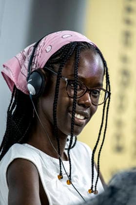 French-Senegalese film director and screenwriter Ramata-Toulaye Sy speaks during the 52nd annual Summer Film School festival in Uherske Hradiste, Czech Republic, July 26, 2026. (CTKxPhoto RadekxPetrasek) CTKPhotoF202607260002401  CTKPhotoF202607260002401