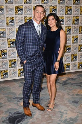 John Cena mit Ehefrau Shay Shariatzadeh beim Photocall zu Apple TV Film Matchbox the Movie auf der San Diego Comic-Con International 2026 im Hilton Bayfront Hotel. San Diego, 25.07.2026 *** John Cena with his wife Shay Shariatzadeh at the photo call for the Apple TV film *Matchbox the Movie* at San Diego Comic-Con International 2026 at the Hilton Bayfront Hotel in San Diego, July 25, 2026 Foto:xD.xStarbuckx xFuturexImagex matchbox_6717
