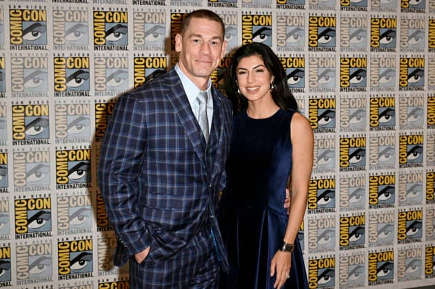 John Cena mit Ehefrau Shay Shariatzadeh beim Photocall zu Apple TV Film Matchbox the Movie auf der San Diego Comic-Con International 2026 im Hilton Bayfront Hotel. San Diego, 25.07.2026 *** John Cena with his wife Shay Shariatzadeh at the photo call for the Apple TV film *Matchbox the Movie* at San Diego Comic-Con International 2026 at the Hilton Bayfront Hotel in San Diego, July 25, 2026 Foto:xD.xStarbuckx xFuturexImagex matchbox_6720