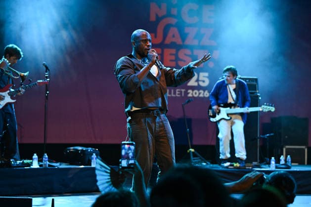 Nice Jazz Fest 2026, Day 3, July 25, Obongjayar Nice Jazz Fest 2026, July 23–25, in the Albert I Garden, between the Masséna and Théâtre de Verdure stages 458551 July 25, 2026  Copyright: xL.Urmanx xStarfacex STAR_458551_006