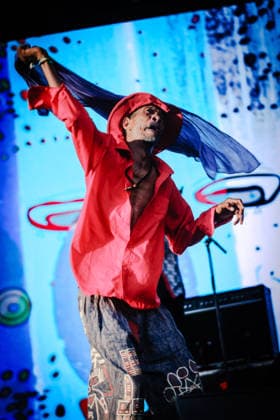 Womad: The Worlds Festival on Saturday 25 July 2026 Jupiter Bokondji - Jupiter & Okwess performs on the World Stage during Womad: The Worlds Festival on Saturday 25 July 2026 at Neston Park. Jupiter & Okwess Are A Congolese Band Led By Jupiter Bokondji, Known For Mixing Congolese Rhythms With Funk, Rock, And Afro-Pop., Credit:Julie Edwards Avalon  Copyright: xJuliexEdwardsx xAvalonx 1118862213