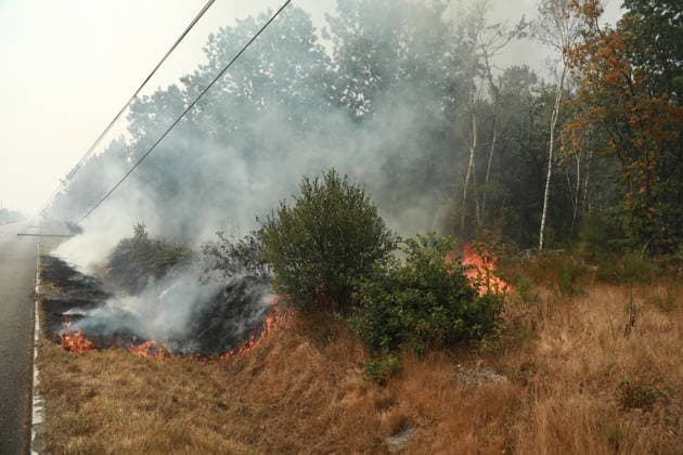 Wildfire continues to spread in France’s Gironde department GIRONDE, FRANCE - JULY 26: Firefighting operations continue as a major wildfire spreads across forest areas near Audenge in the Gironde department of southwestern France on July 26, 2026. Mohamad Salaheldin Abdelghani Alsayed Anadolu Gironde France. Editorial use only. Please get in touch for any other usage.  Copyright: x2026xAnadoluxMohamadxSalaheldinxAbdelghanixAlsayedx