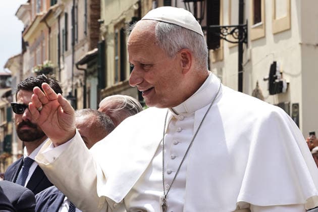 July 26, 2026 - Pope Leo XIV delivers Angelus prayer from the entrance of the Apostolic Building in Castel Gandolfo. EvandroInetti_via ZUMA Wire Rome Italy - ZUMAi15_ 20260726_zaf_i15_002 Copyright: xEvandroxInettix