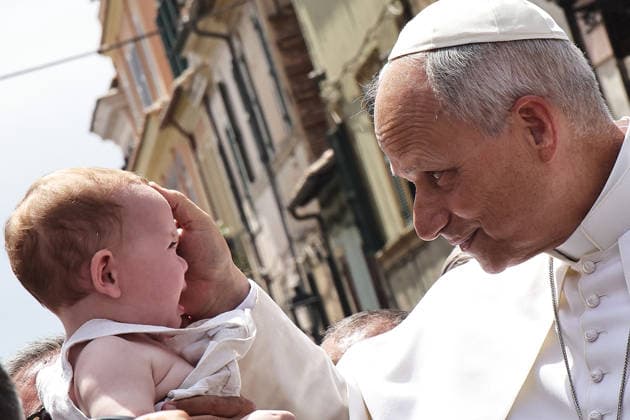 July 26, 2026 - Pope Leo XIV delivers Angelus prayer from the entrance of the Apostolic Building in Castel Gandolfo. EvandroInetti_via ZUMA Wire Rome Italy  - ZUMAi15_ 20260726_zaf_i15_001 Copyright: xEvandroxInettix