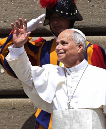 July 26, 2026 - Pope Leo XIV delivers Angelus prayer from the entrance of the Apostolic Building in Castel Gandolfo. EvandroInetti_via ZUMA Wire Rome Italy  - ZUMAi15_ 20260726_zaf_i15_012 Copyright: xEvandroxInettix