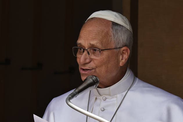 July 26, 2026 - Pope Leo XIV delivers Angelus prayer from the entrance of the Apostolic Building in Castel Gandolfo. EvandroInetti_via ZUMA Wire Rome Italy - ZUMAi15_ 20260726_zaf_i15_035 Copyright: xEvandroxInettix
