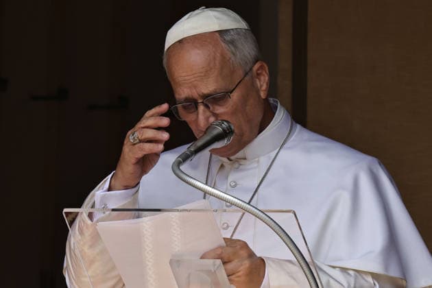 July 26, 2026 - Pope Leo XIV delivers Angelus prayer from the entrance of the Apostolic Building in Castel Gandolfo. EvandroInetti_via ZUMA Wire Rome Italy - ZUMAi15_ 20260726_zaf_i15_039 Copyright: xEvandroxInettix